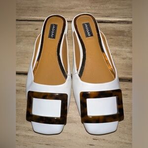 ⭐️⭐️ NEW JAGGAR Crown Leather Mules slip ons shoes sz 5.5 new w/o tags or box